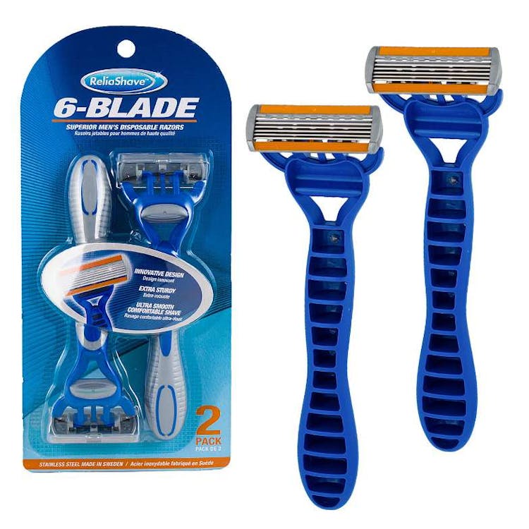 6 Blade Men's Disposable Razor - 2 Pack 3