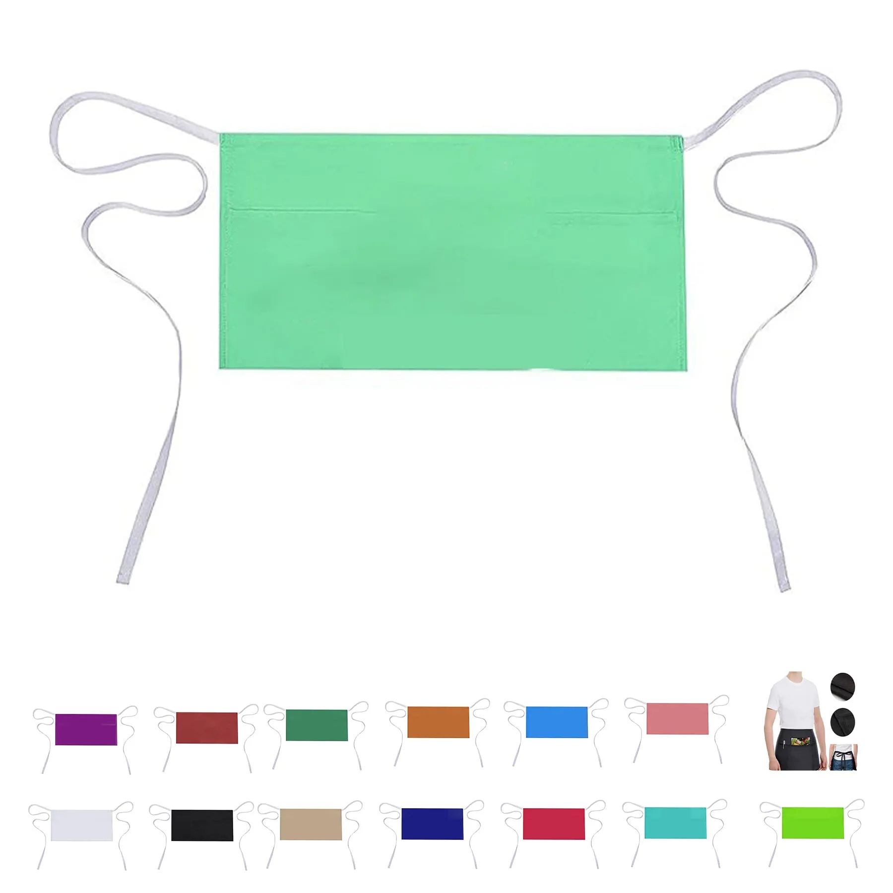 Three Pockets Chef Half Apron 38