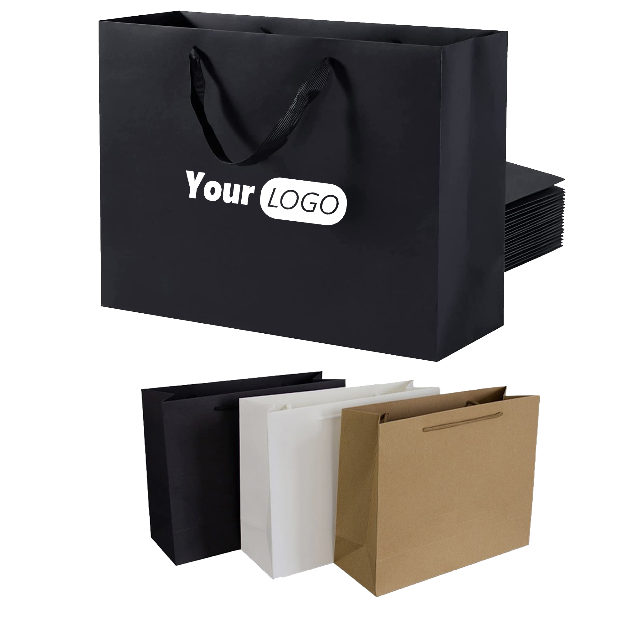 Customizable Horizontal Cardstock Tote Bag 7