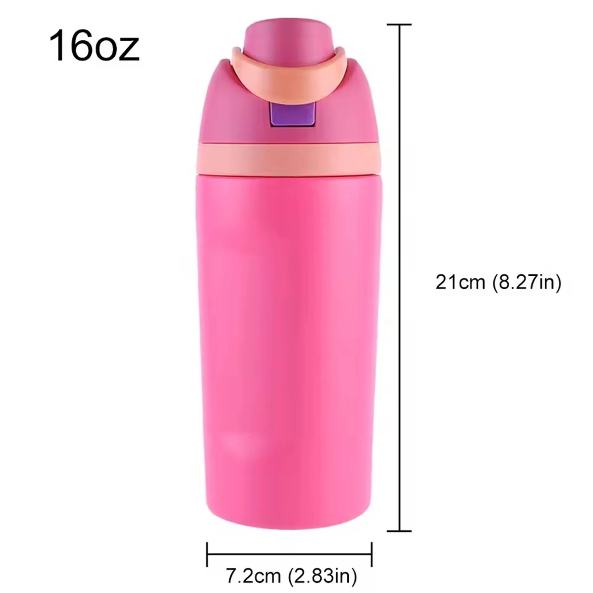 Full Color 16/19/24/32OZ Insulated Sports Water Bottle 19