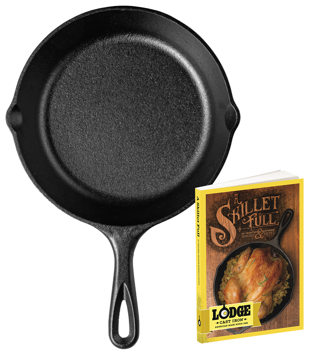 Lodge 8" Cast Iron Skillet Full Cookbook Gift Set - Thumbnail 2