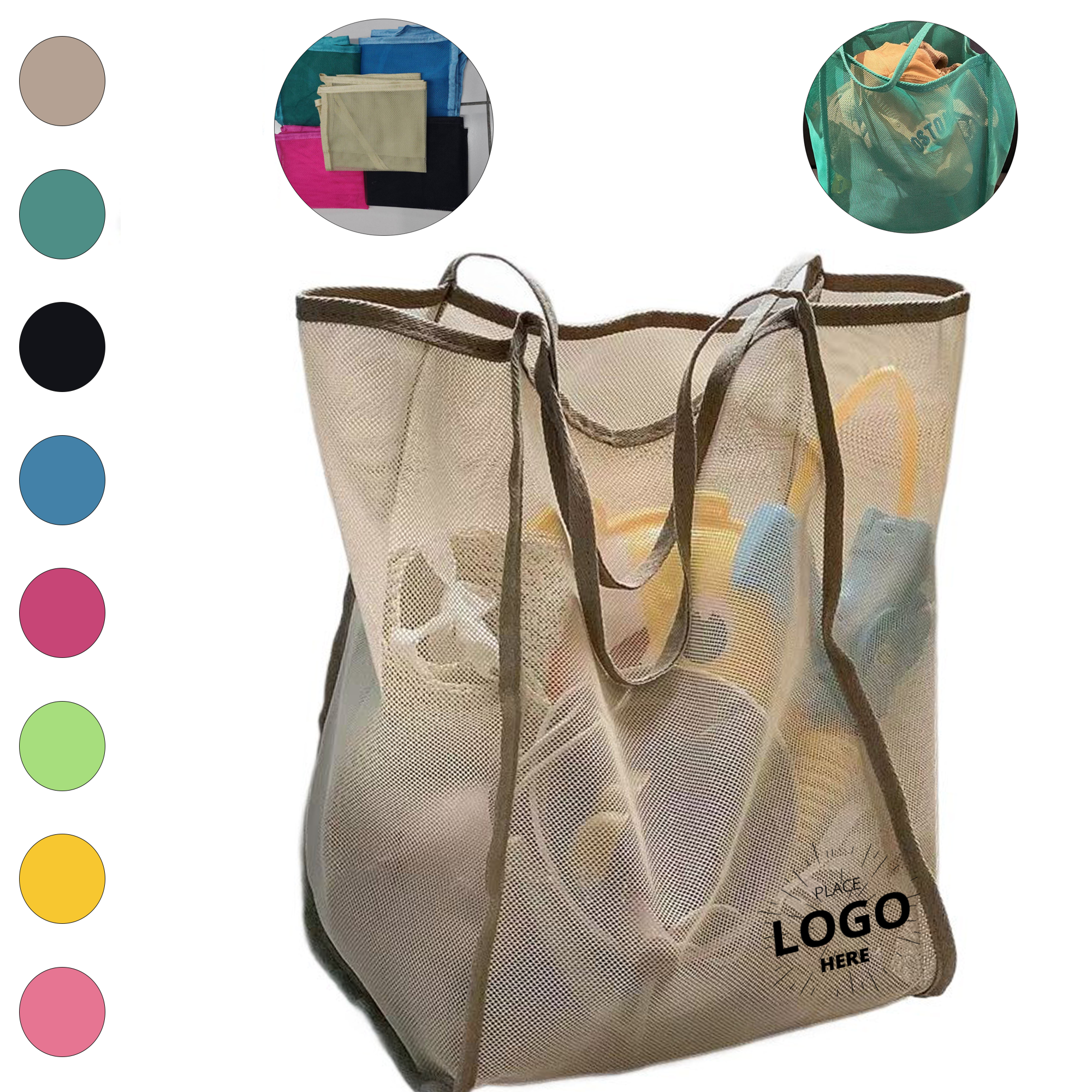 See Through Mesh Reusable Shopping Tote 2
