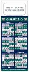 Baseball Schedule Magnet - Peel and Stick Business Card (3.5x9)