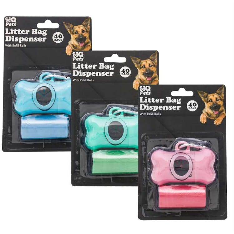 Pet Waste Bag Dispensers with Refills - Assorted 3