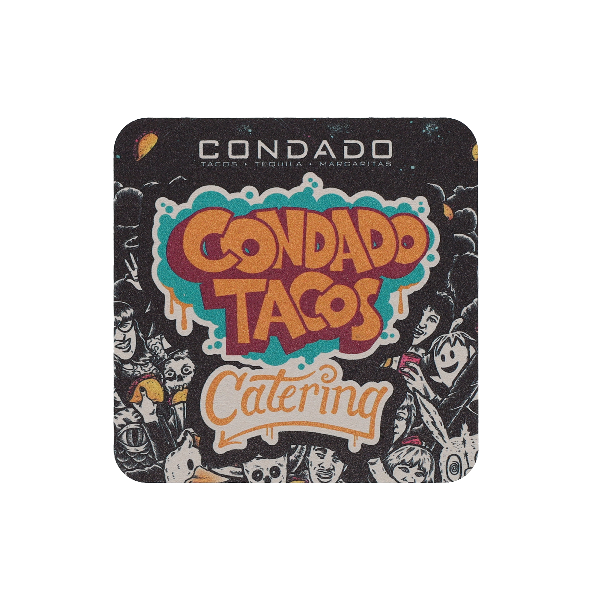 Coaster Pulpboard 55 pt 4.000" Square Digital Print 6