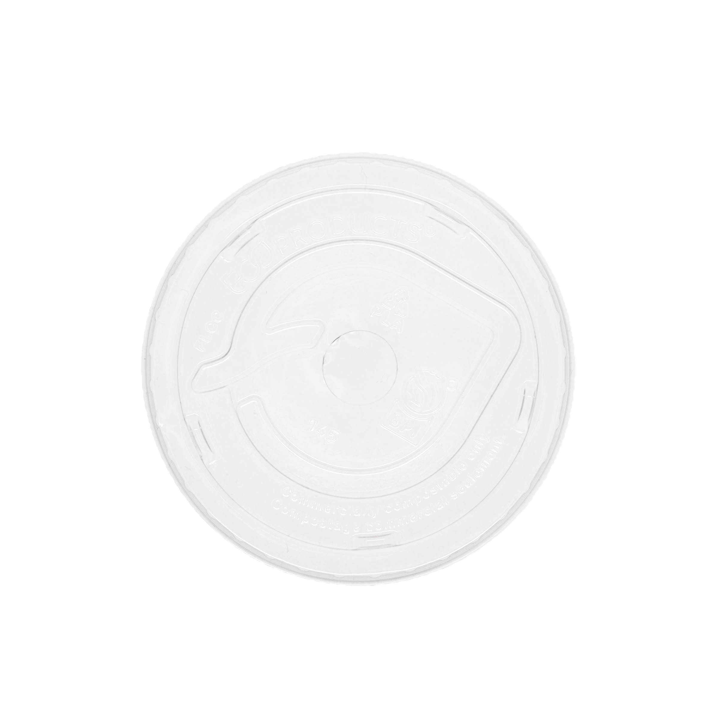 9/12/16/20/24 oz PLA Eco Cup Straw Slot Lid Clear 3