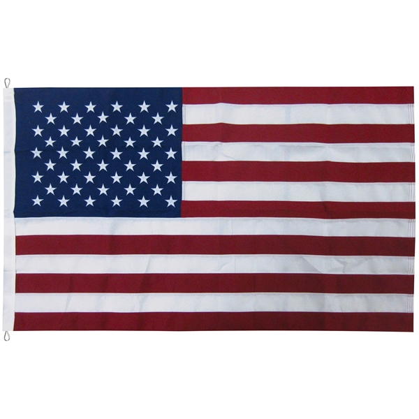12' x 18' 2-ply Polyester U. S. Flag with Rope and Thimble