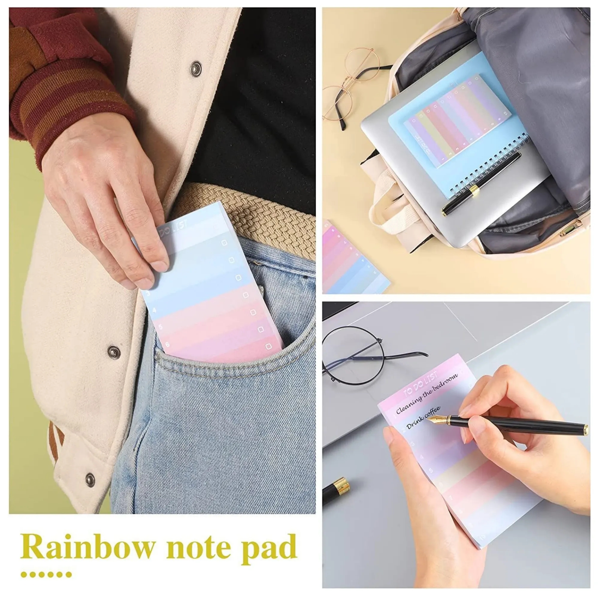Mini Rinbow Memo Pad Portable Note 7