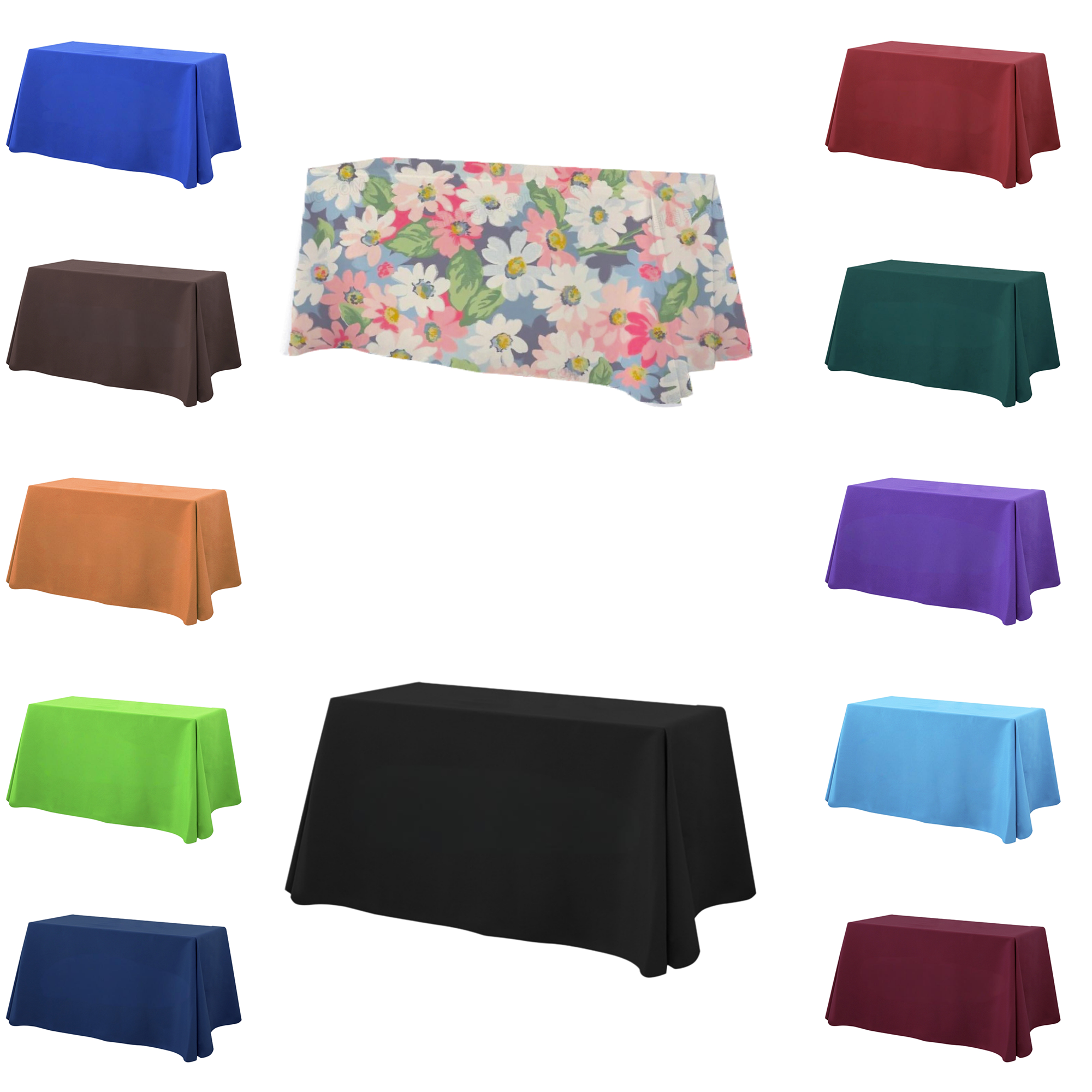 Six Foot Full Color Table Throw