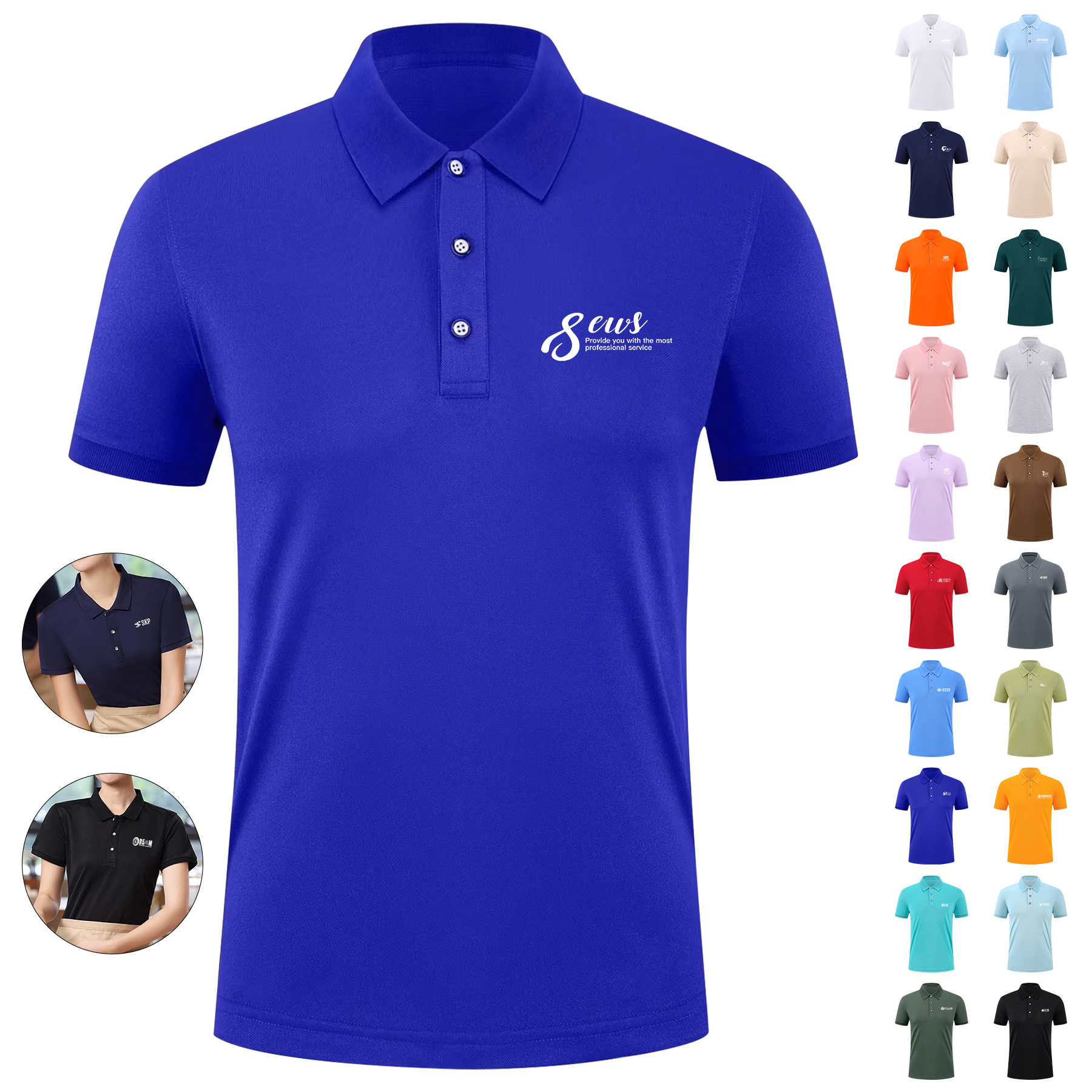 200gsm Polyester Custom Polo Shirt