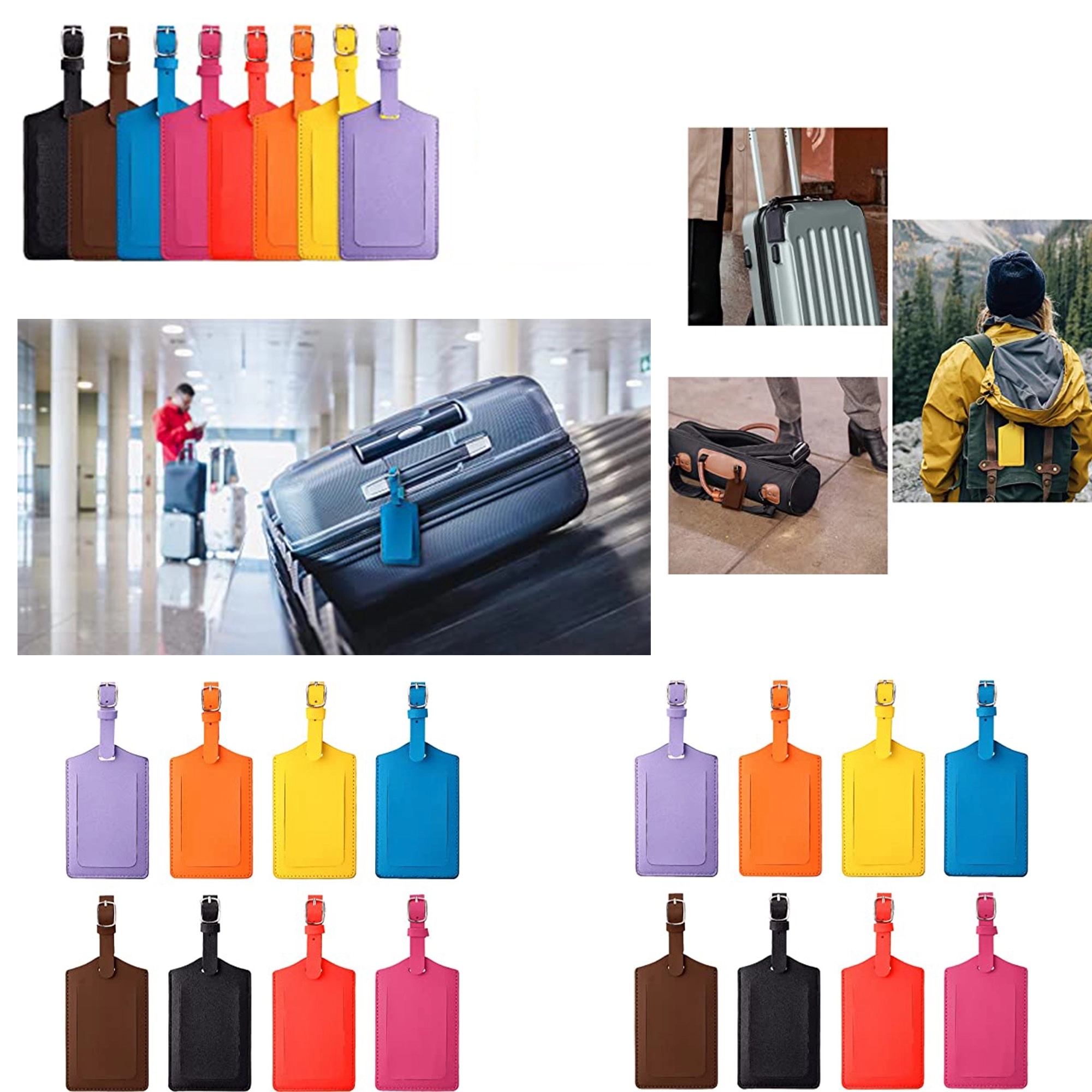 PU leauth Luggage Tag 9