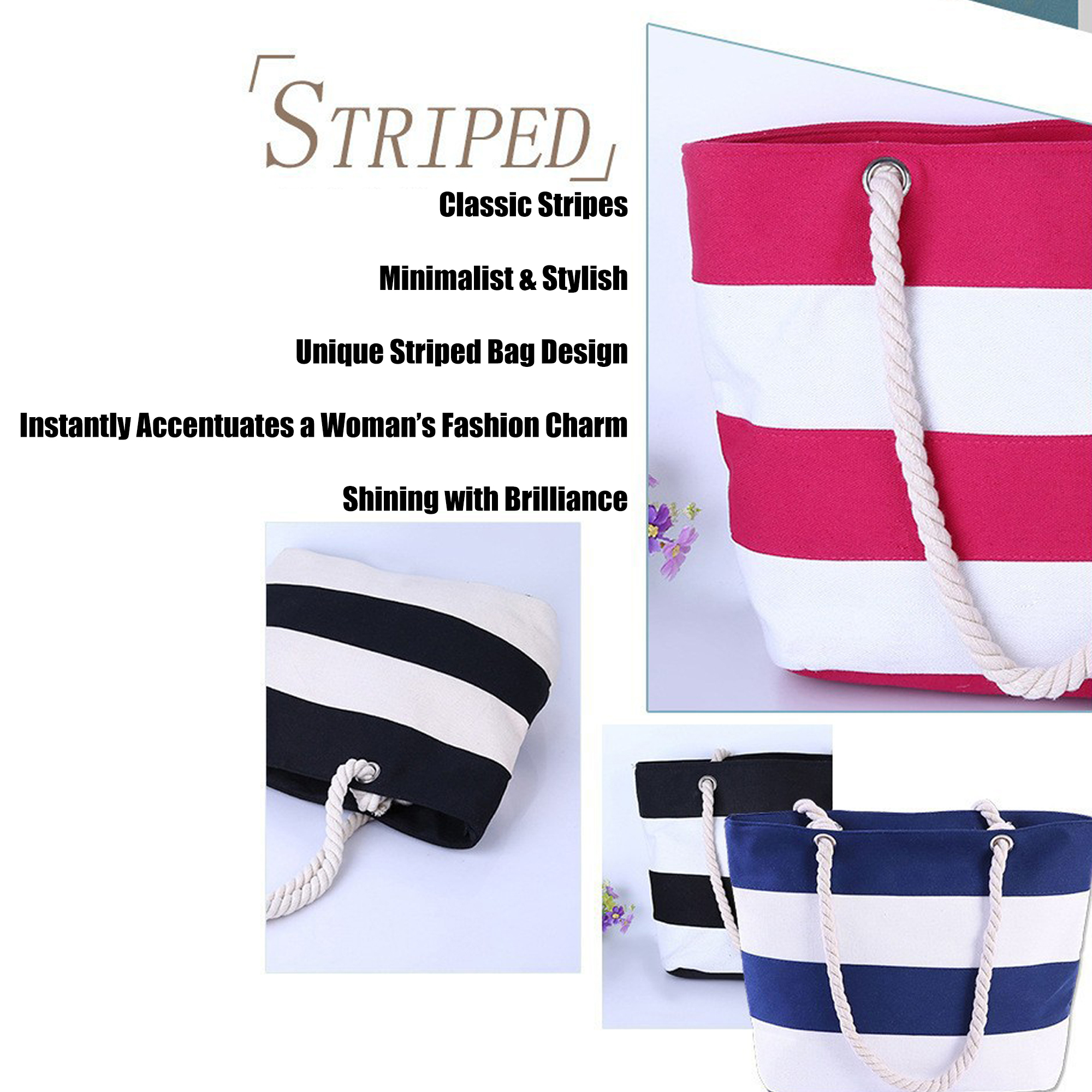 Canvas Carryall with Color Accents, custom tote bag with logo imprint 21