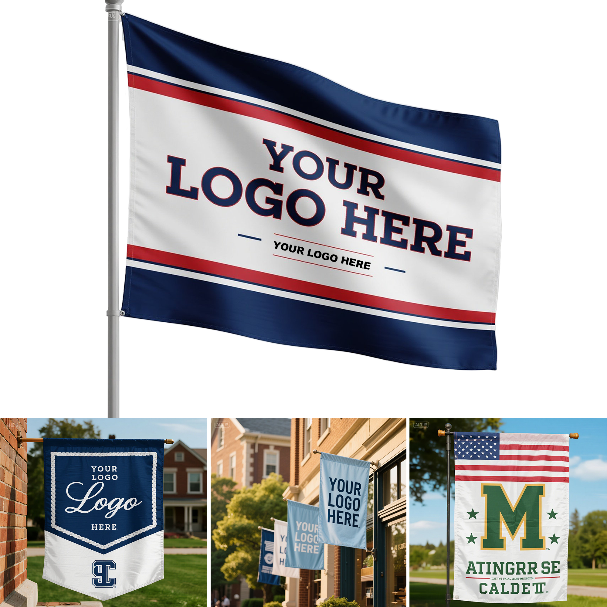 3' x5' Double Sided Custom Flag 4
