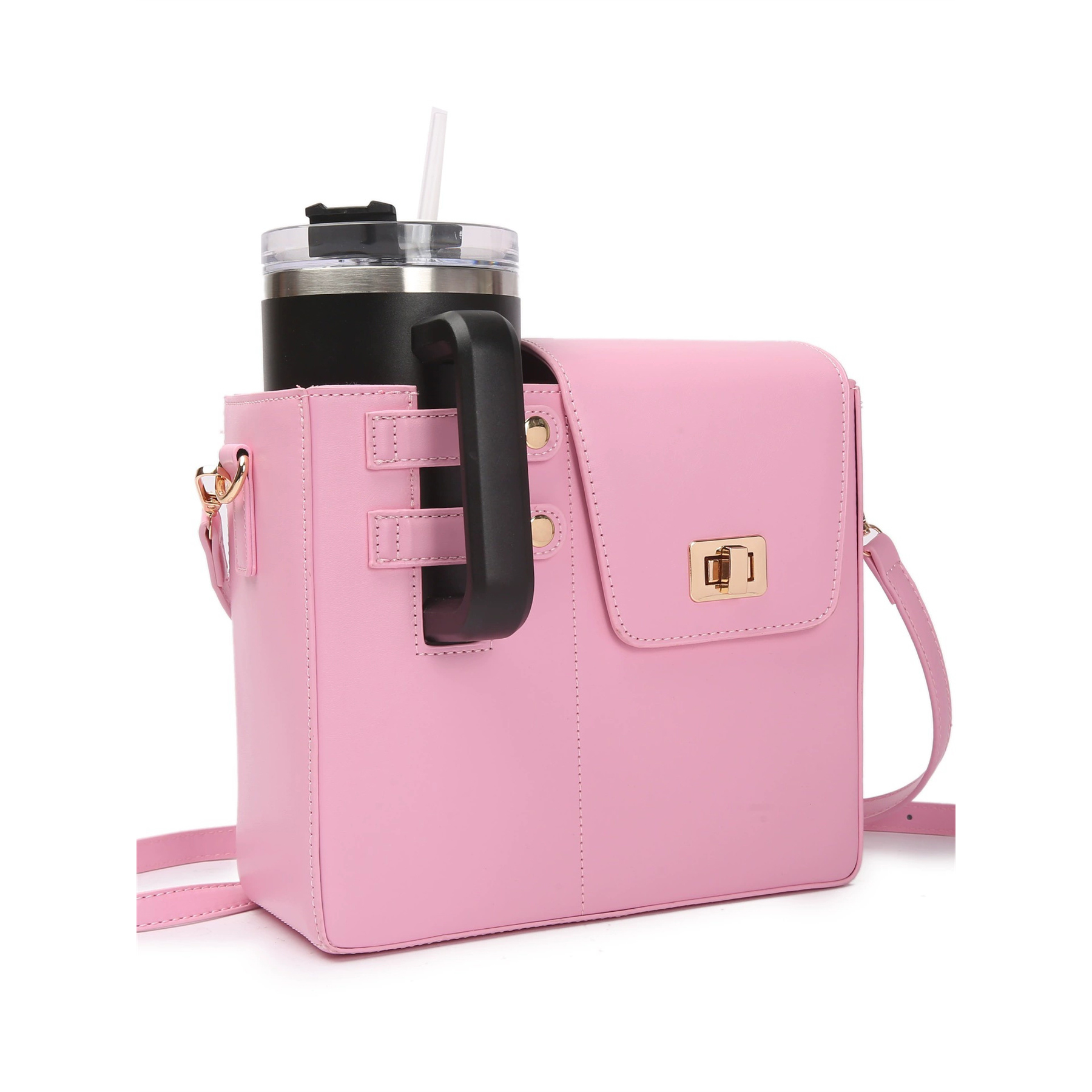 Crossbody Case with Sports Water Bottle Holder 47