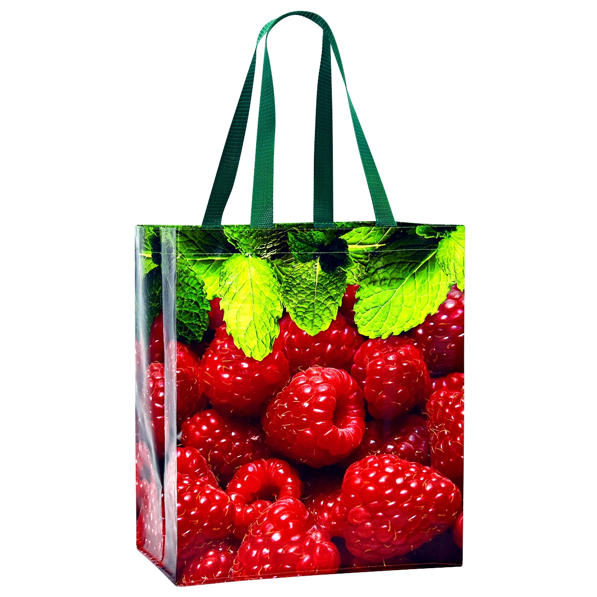 Custom 145g Laminated Woven Reusable Grocery Bag 13"x15"x8" GR105
