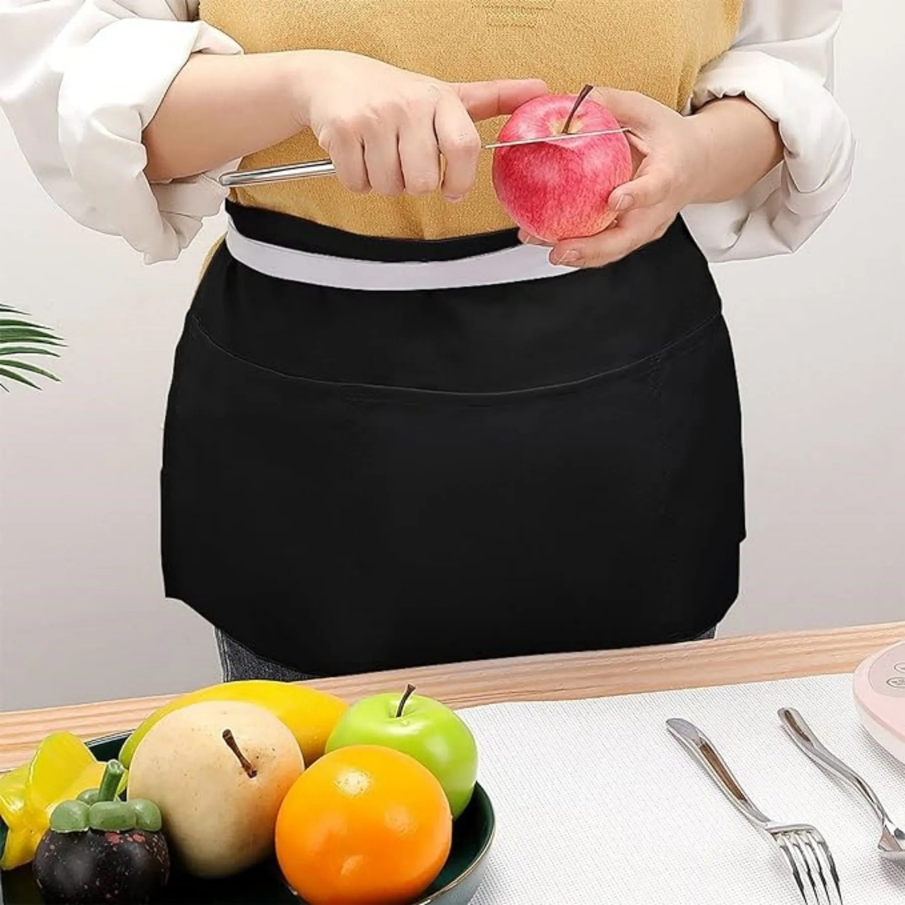 Three Pockets Chef Half Apron 57