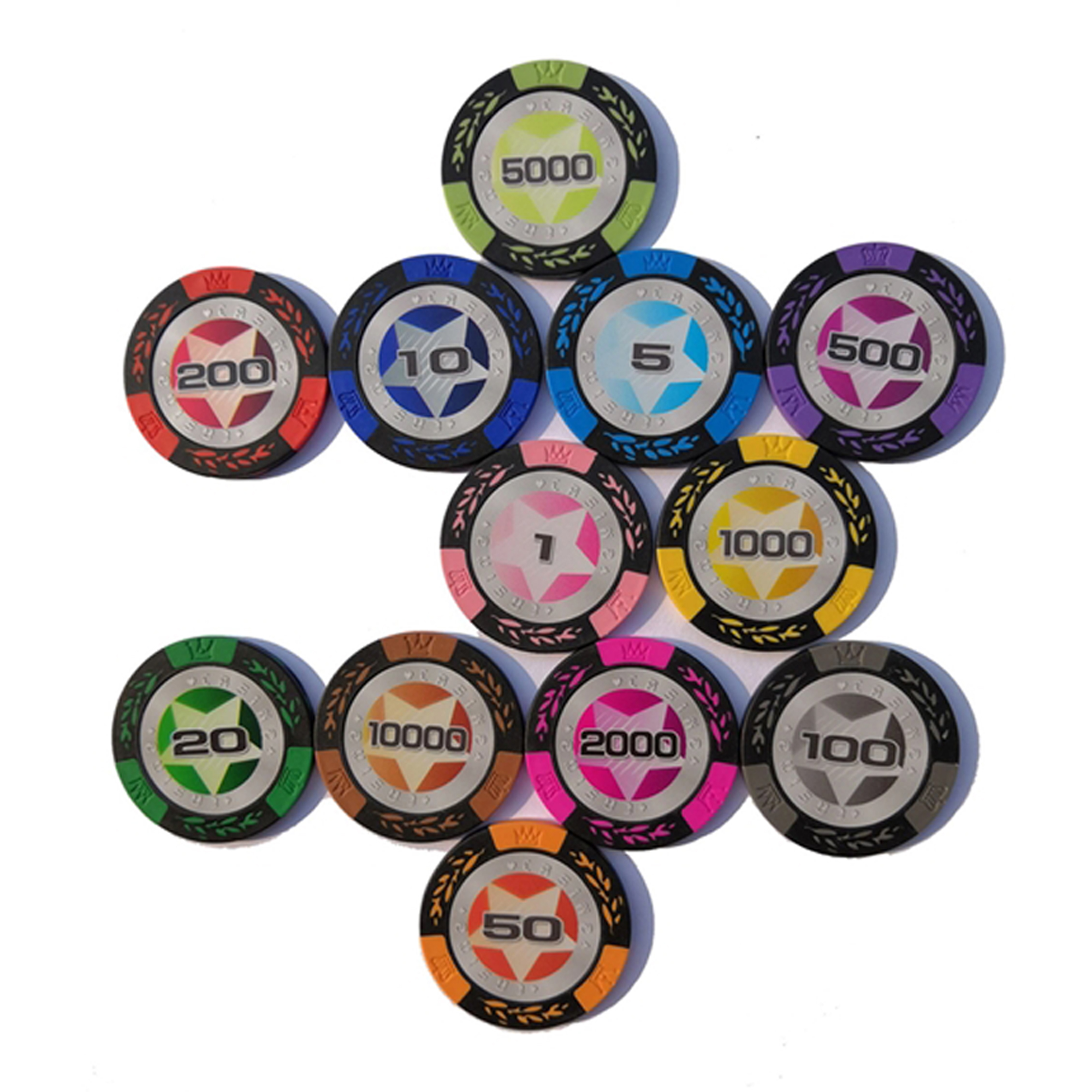 Durable Professional Poker Chips 5