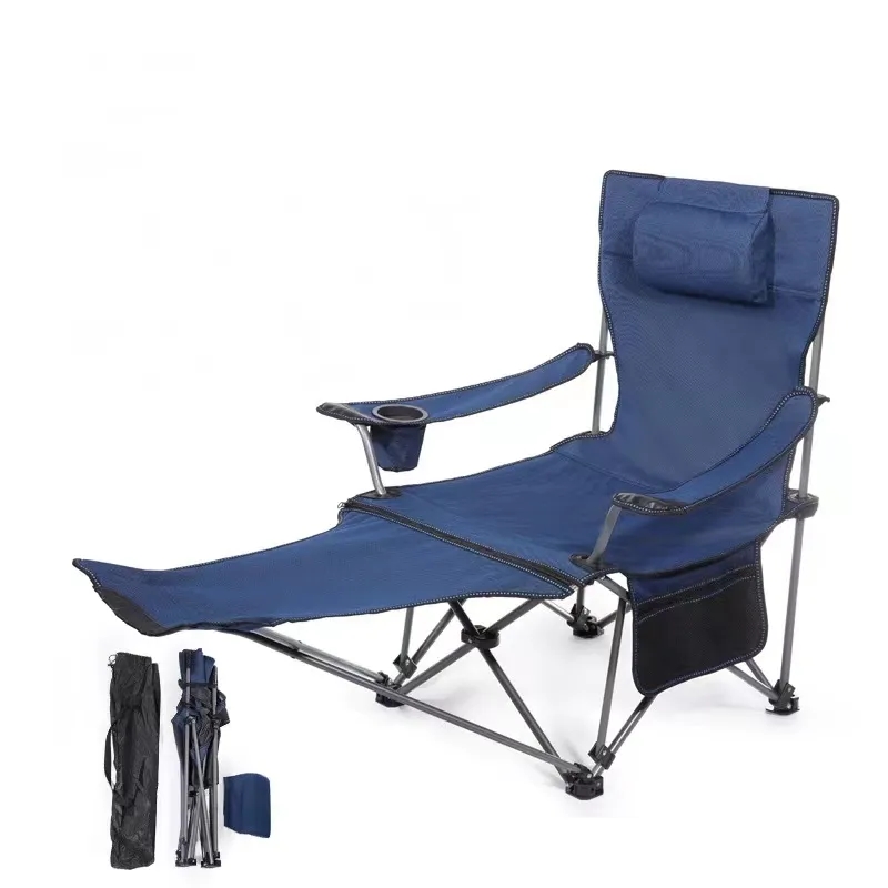 Foldable Camping Chair With Footrest