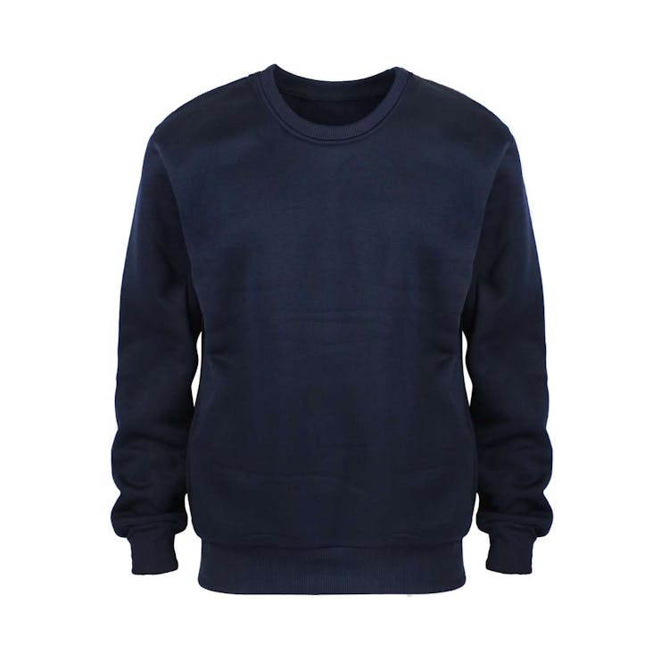 Men's Crew Neck Fleece Pullovers - Size 5XL Navy 3