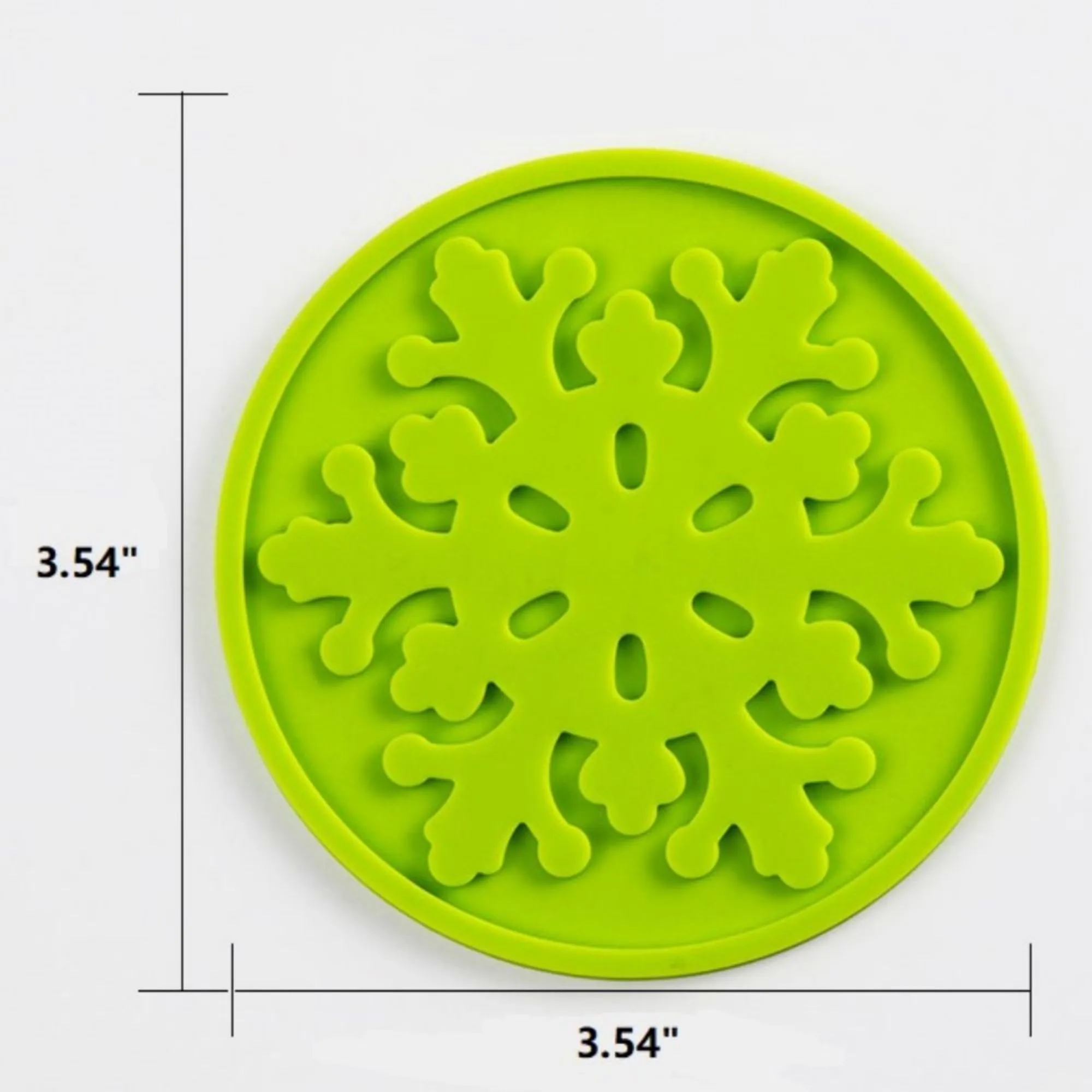 Silicone Snowflake Round Cup Coasters 9
