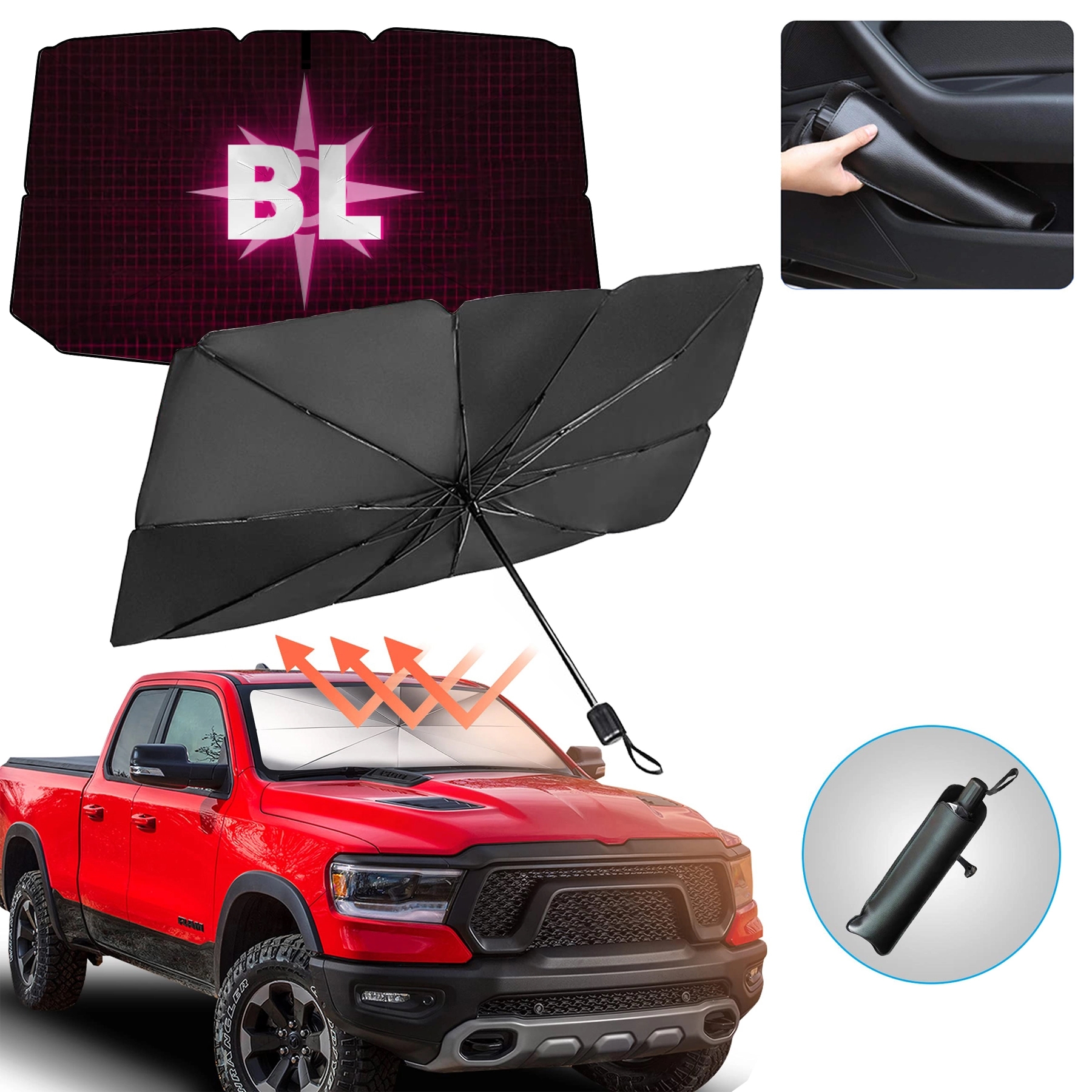 Automotive Windshield Sunshades Car Umbrella 11