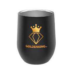 11 oz. Steward Stainless Steel Stemless Wine Glass (Full Color Imprint)