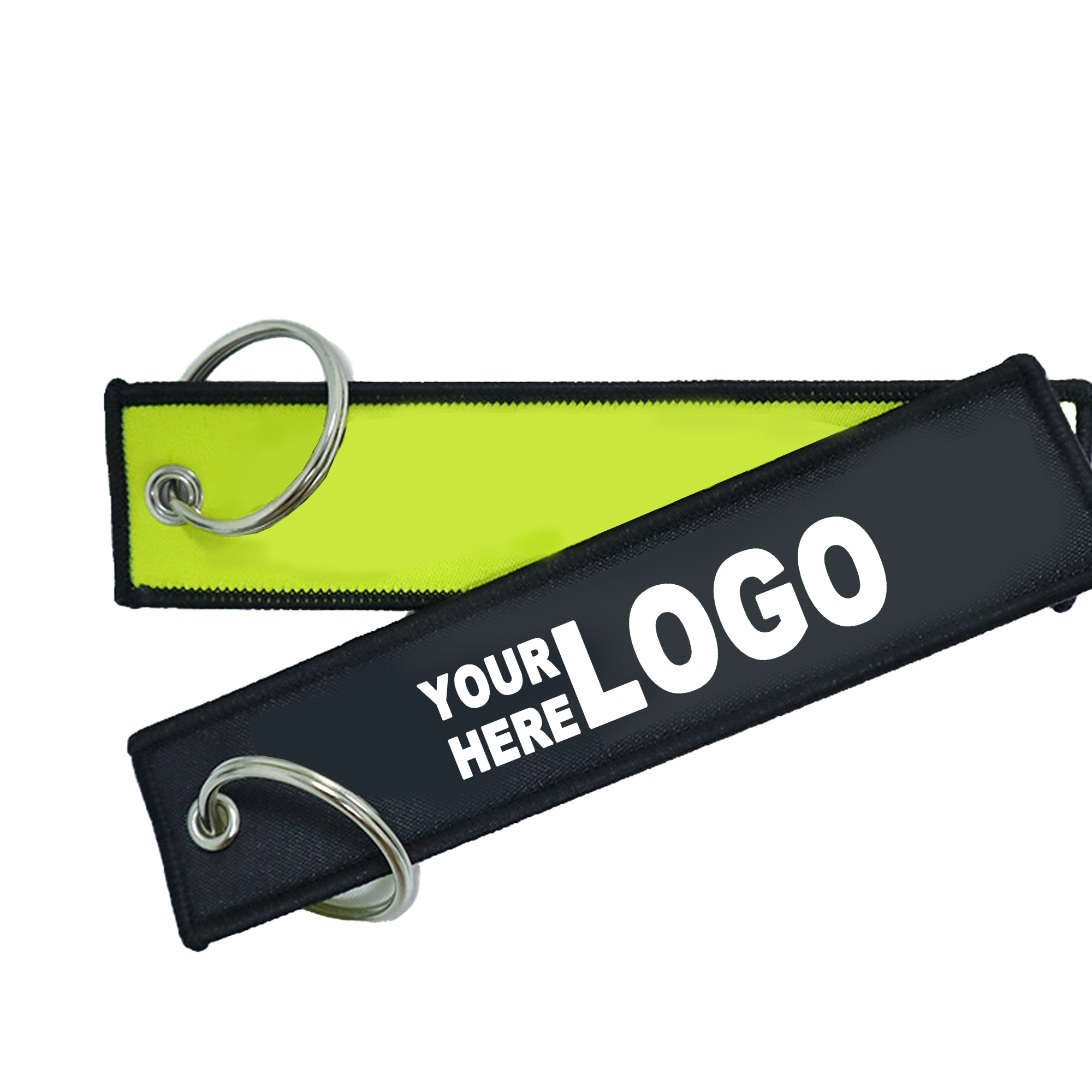 Customizable Double-Sided Embroidered Keychain