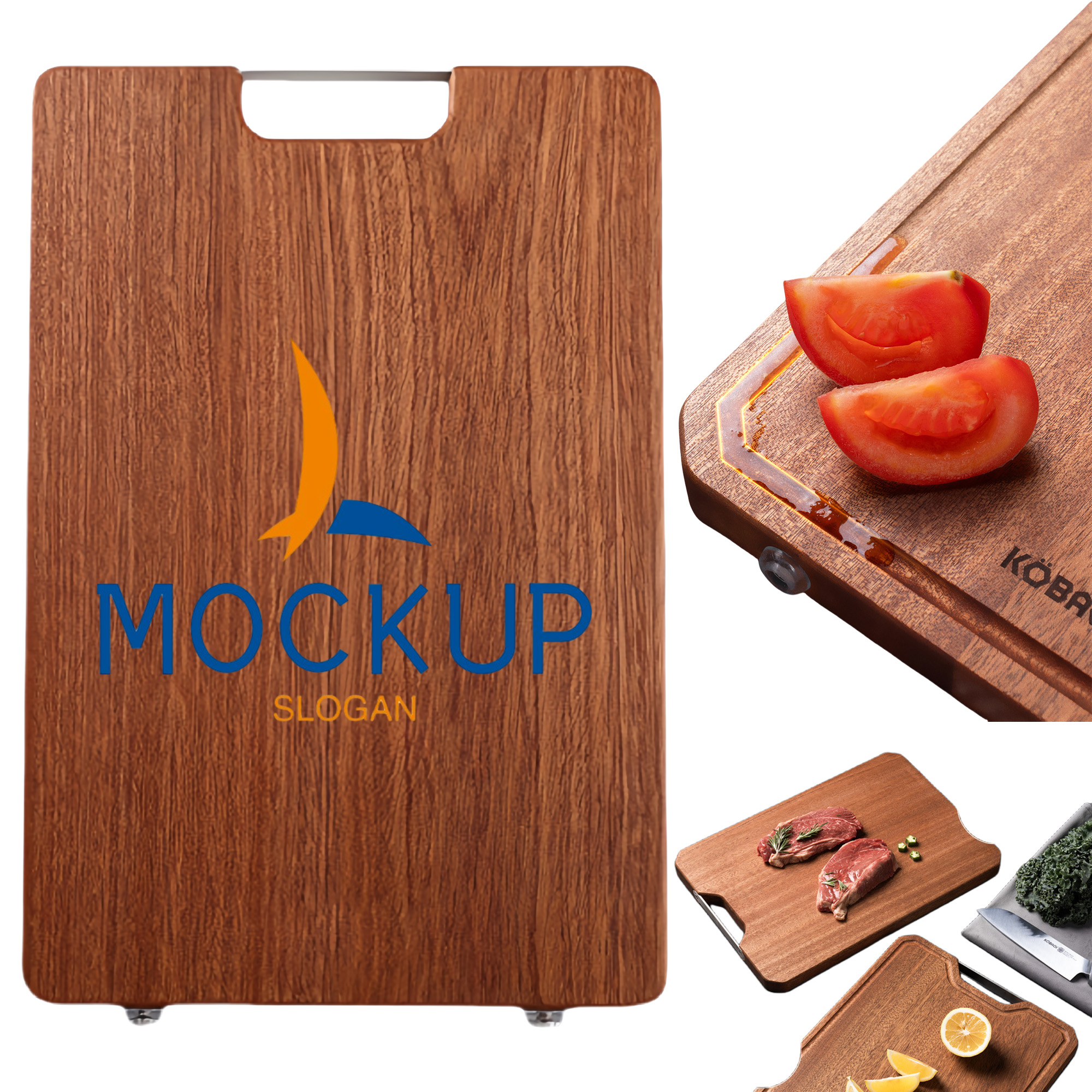 Kitchen Wood Board with Side Handle