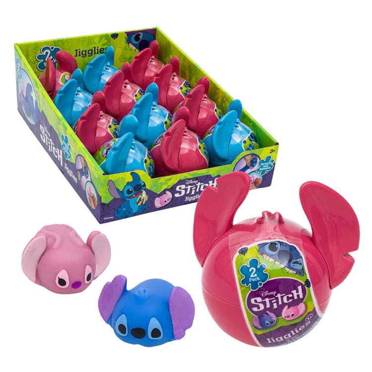 Disney Stitch Jigglies Squeezy Toys - Assorted 3