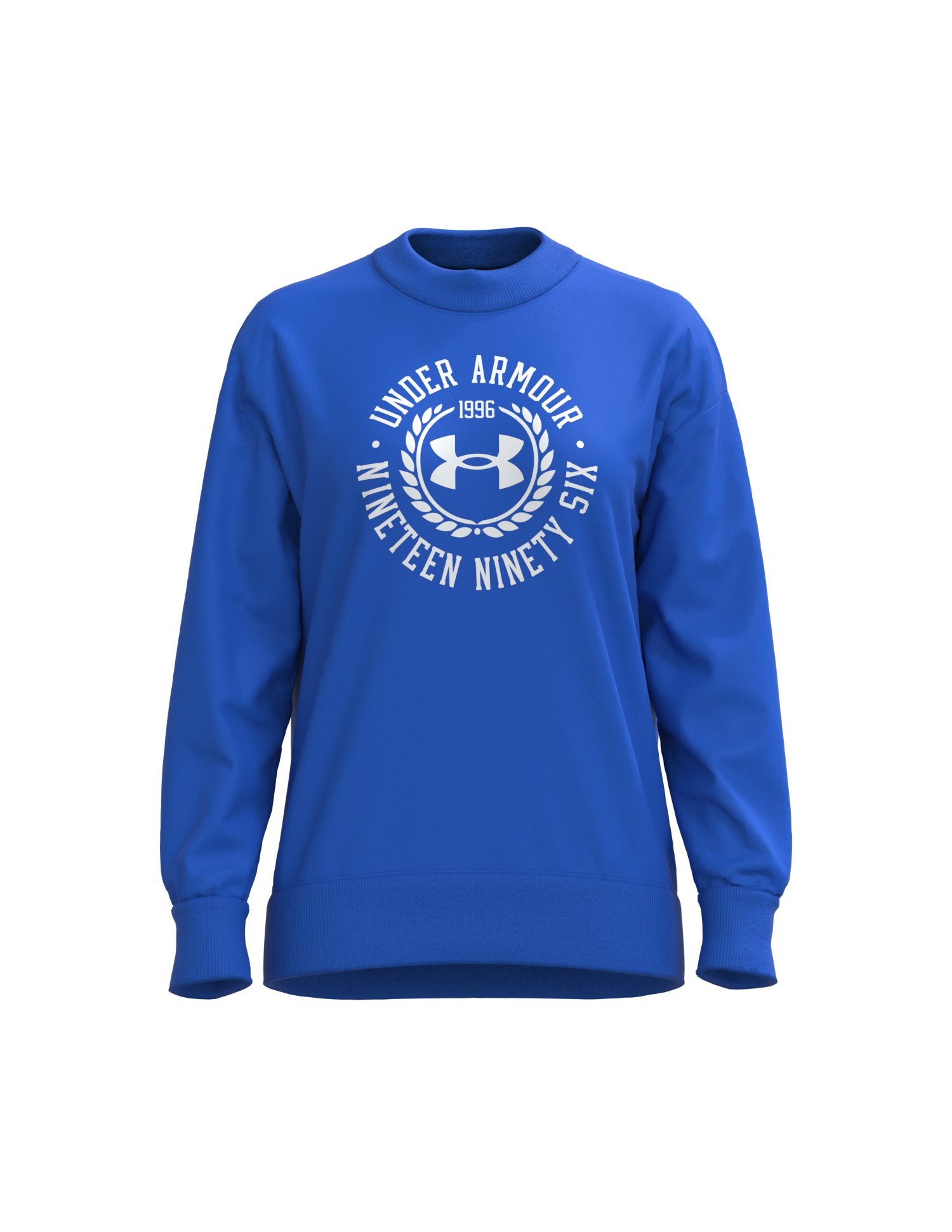 UA Rival Fleece Crest Graphic Women's Crew 10