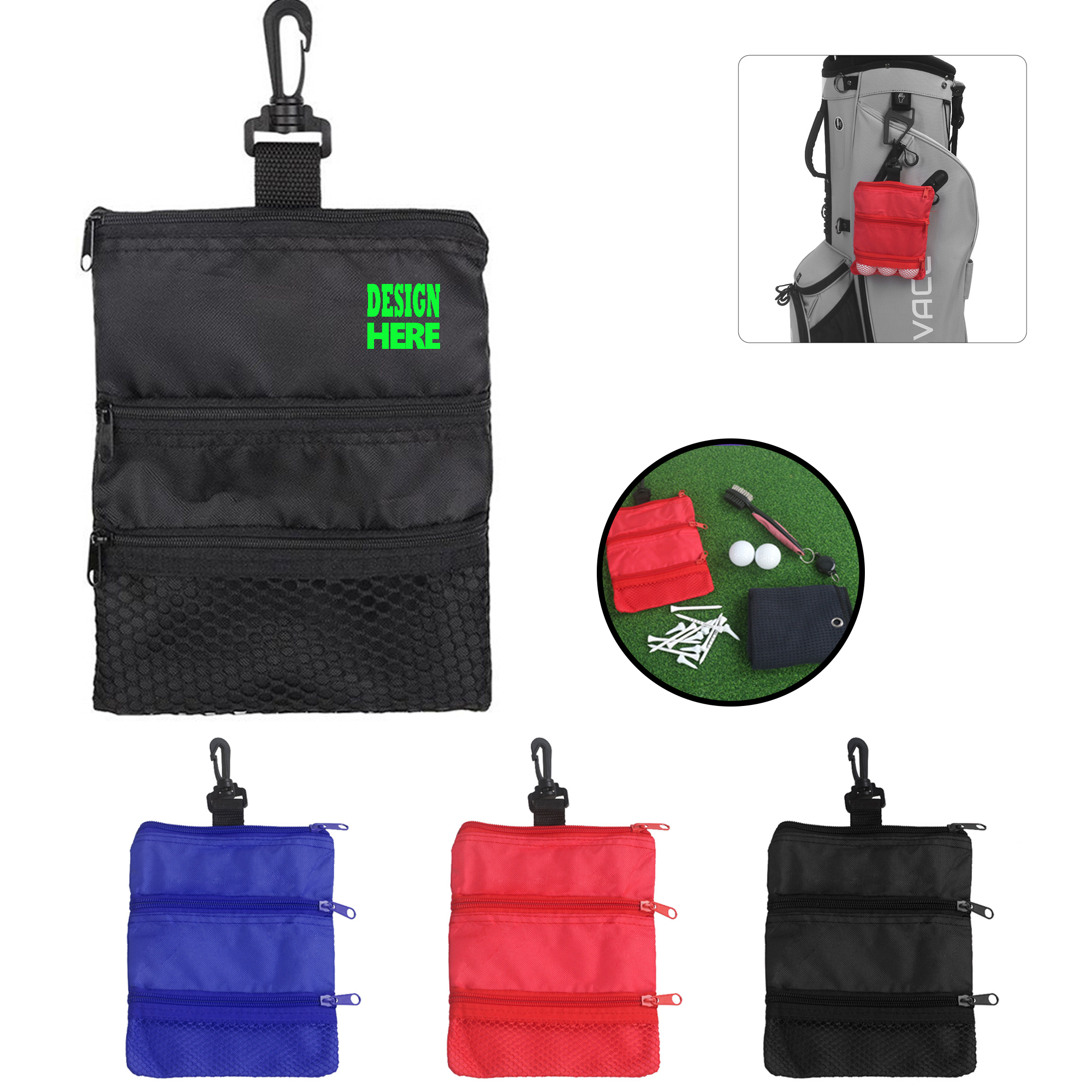 Golf Ball Bag with Clip ?C Compact and Lightweight Design 4