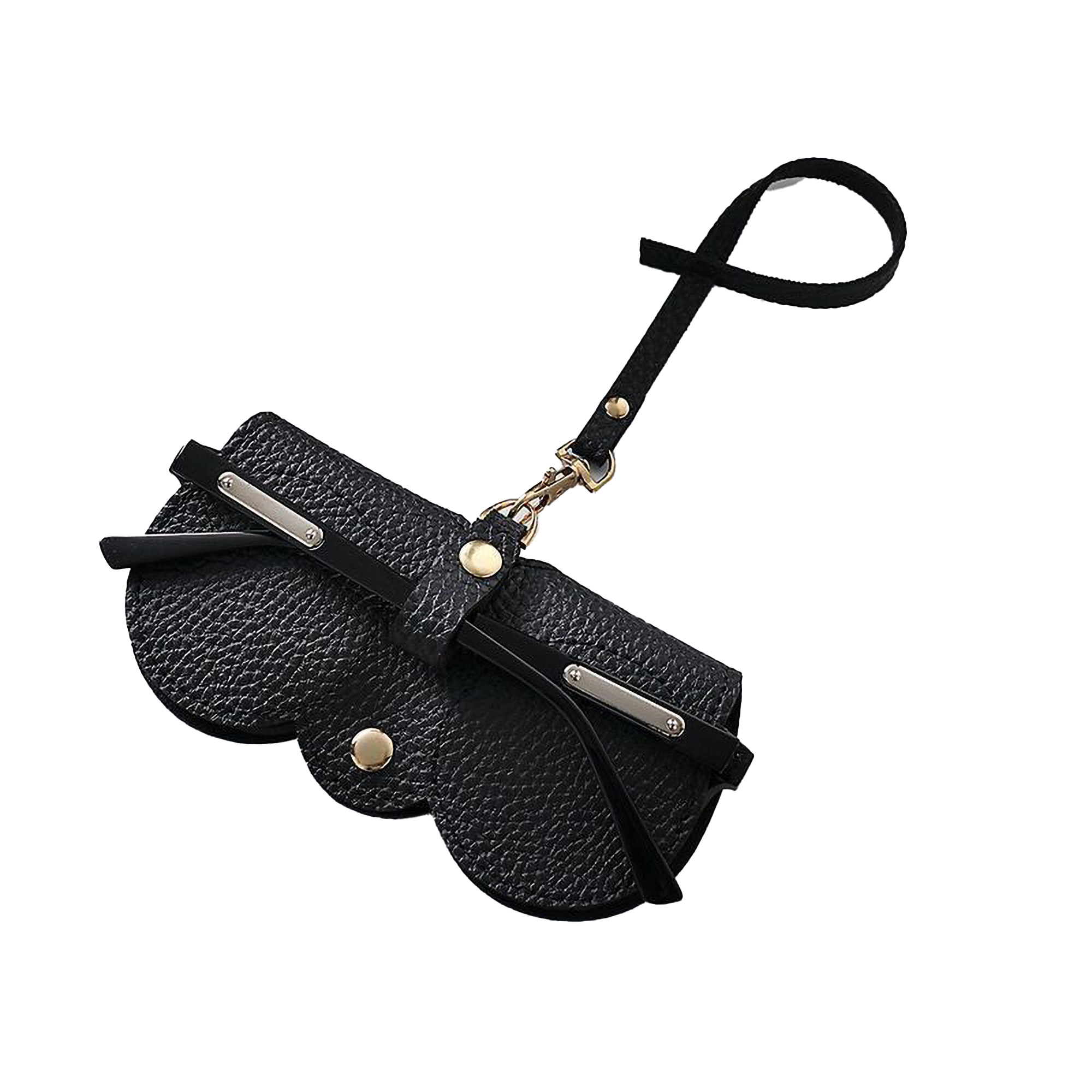Soft Leather Fashionable Sunglasses Case Portable Pouch Clip 10