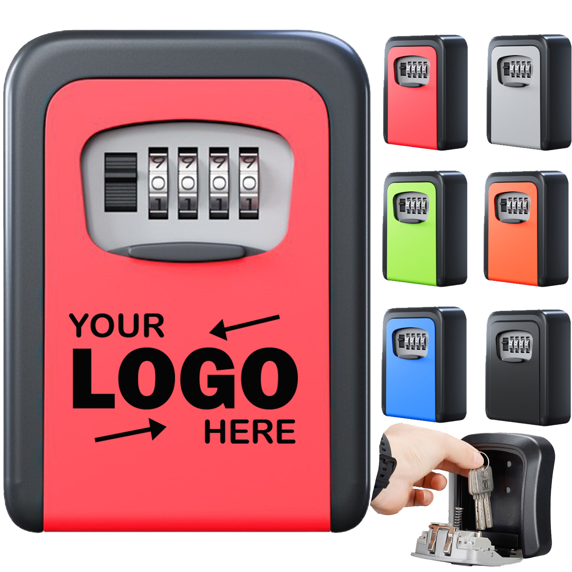Extra Large Durable Waterproof ABS Key Lock Box 3