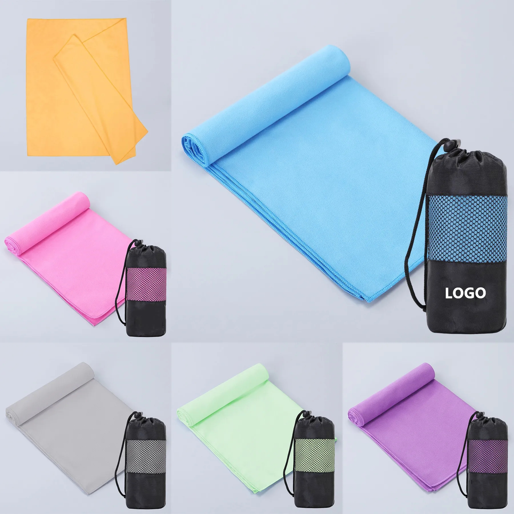Microfiber Beach Towel Double-faced Velvet 15