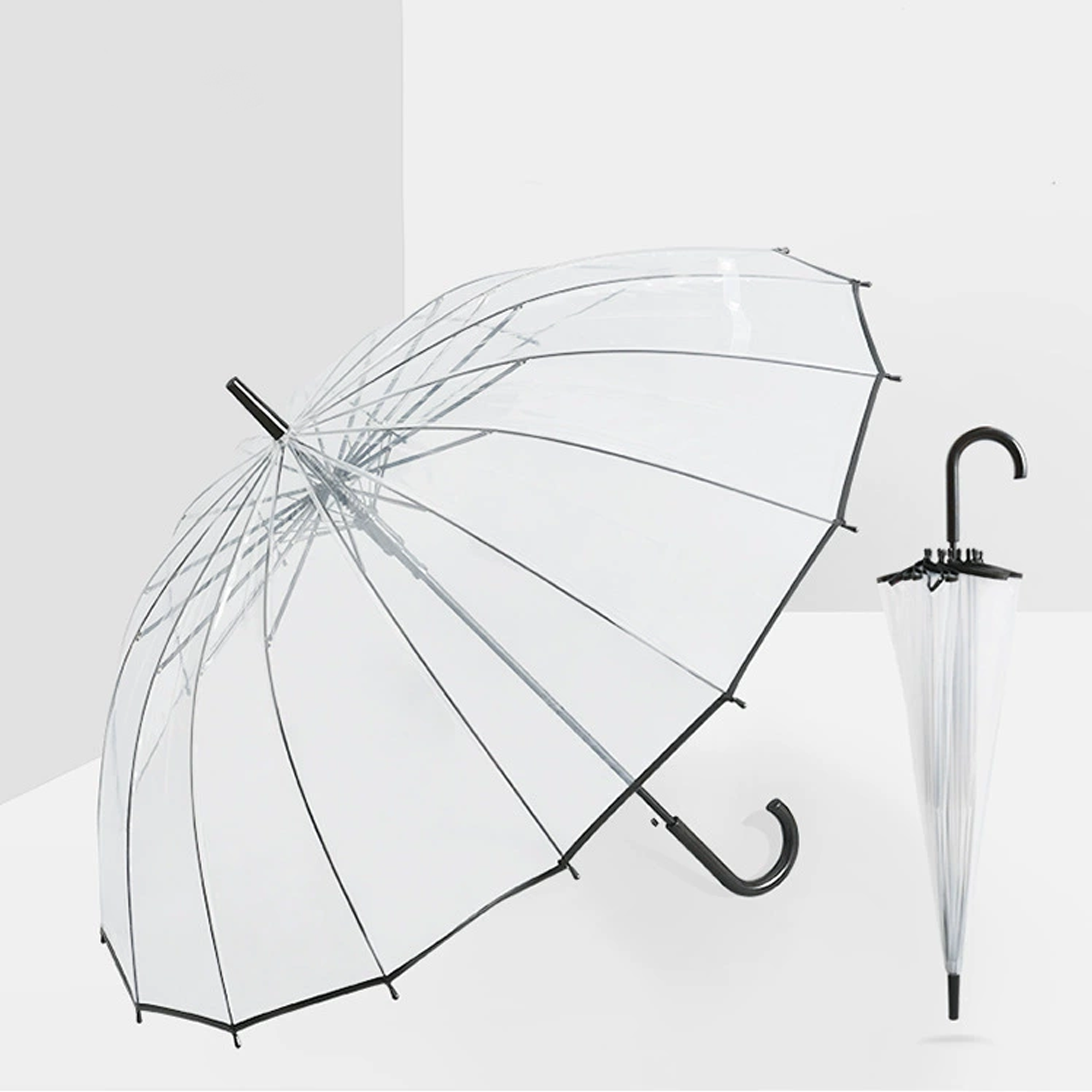 Straight Transparent Umbrella 3