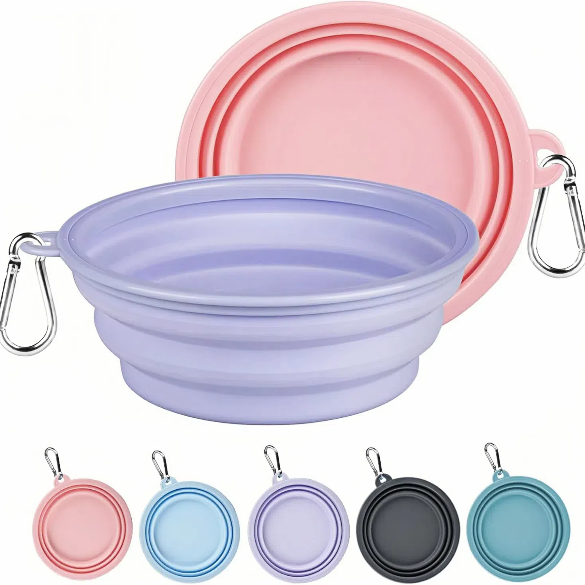 Portable 34oz Outdoor Folding Pet Bowl 3