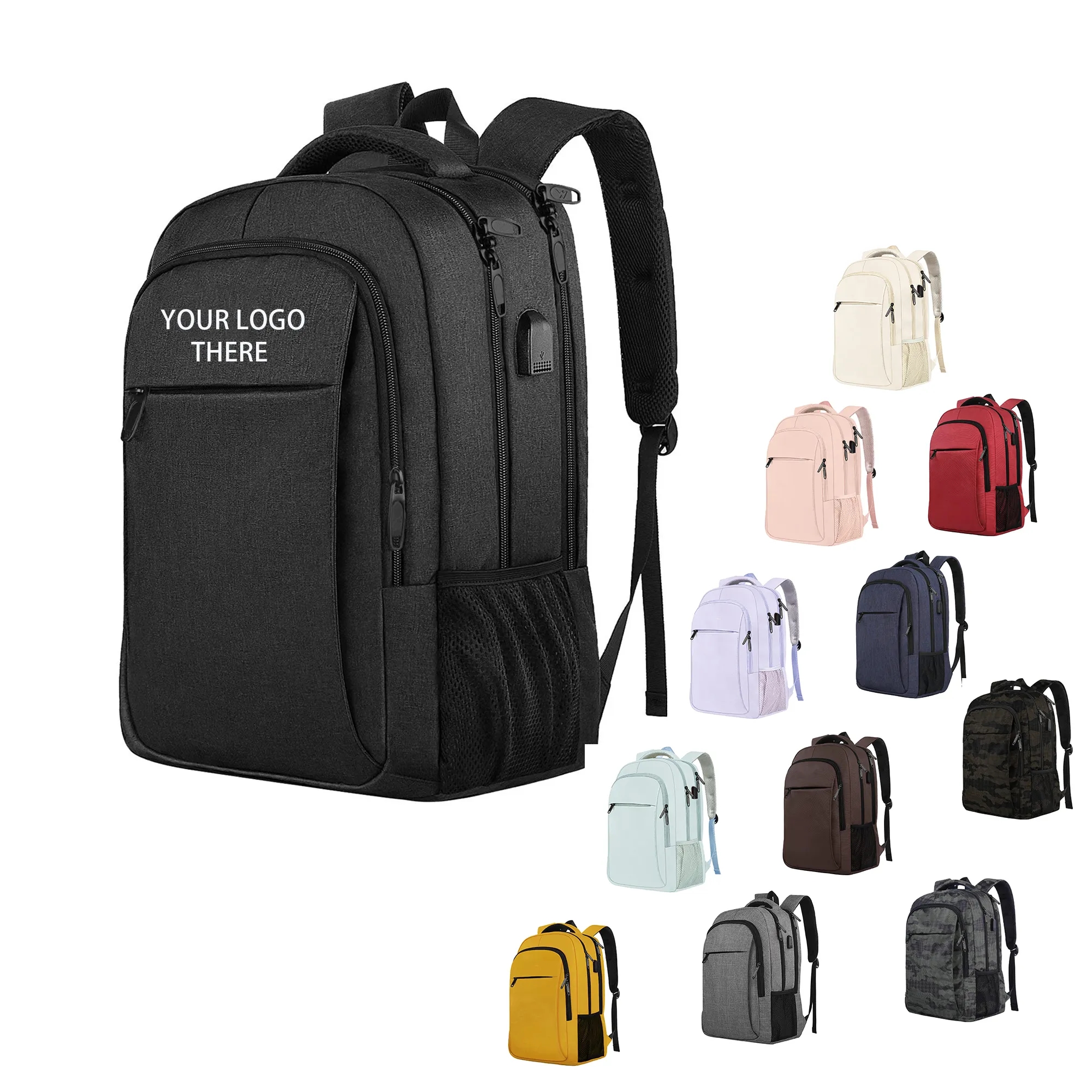 Multifunctional Business Travel School Backpack Laptop Bag