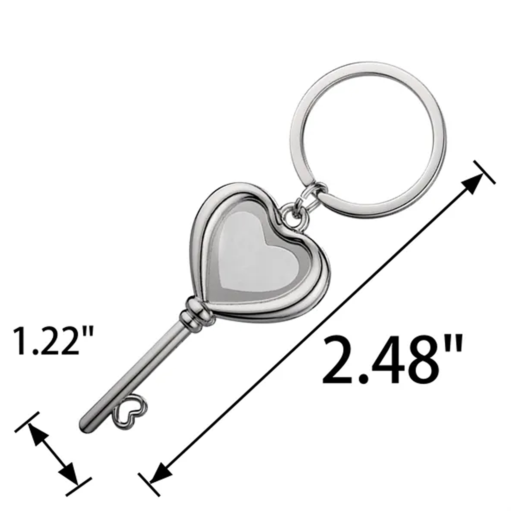Heart-Shaped Metal Keychain for Gifts & Promo 5