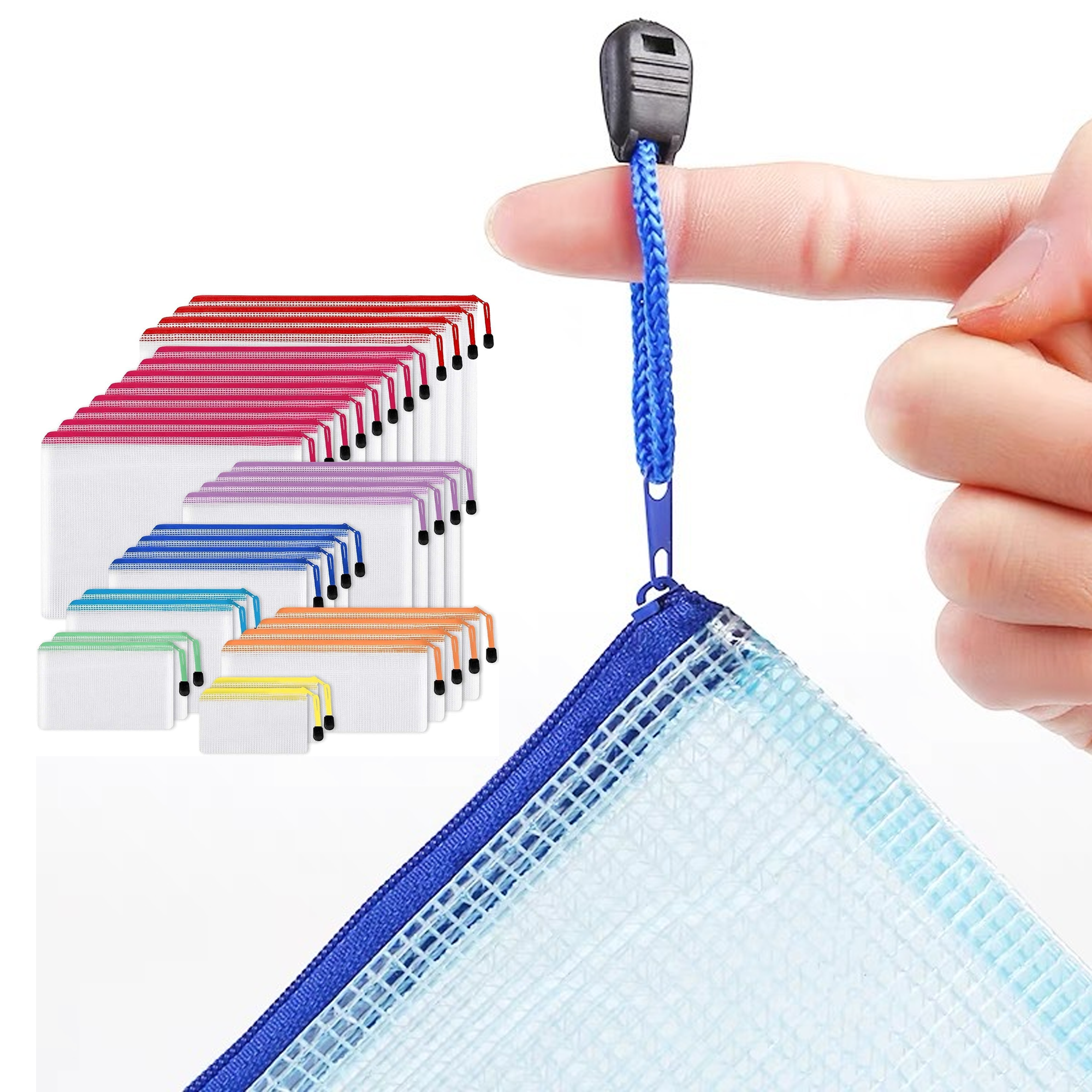 PVC Mesh Bags With Zipper Waterproof Bags 4