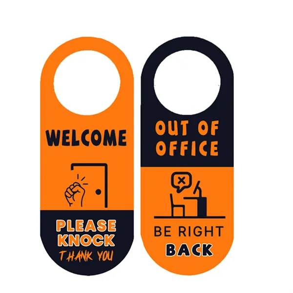 Double-sided Office Door Knob Hanger Room Doorknob Tag