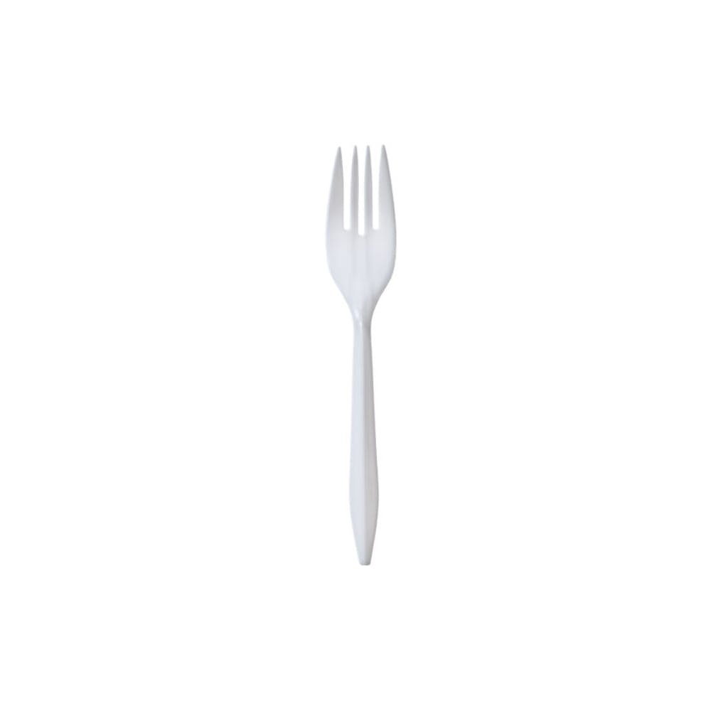Plastic Forks - White Medium Weight 1000-Pack 3
