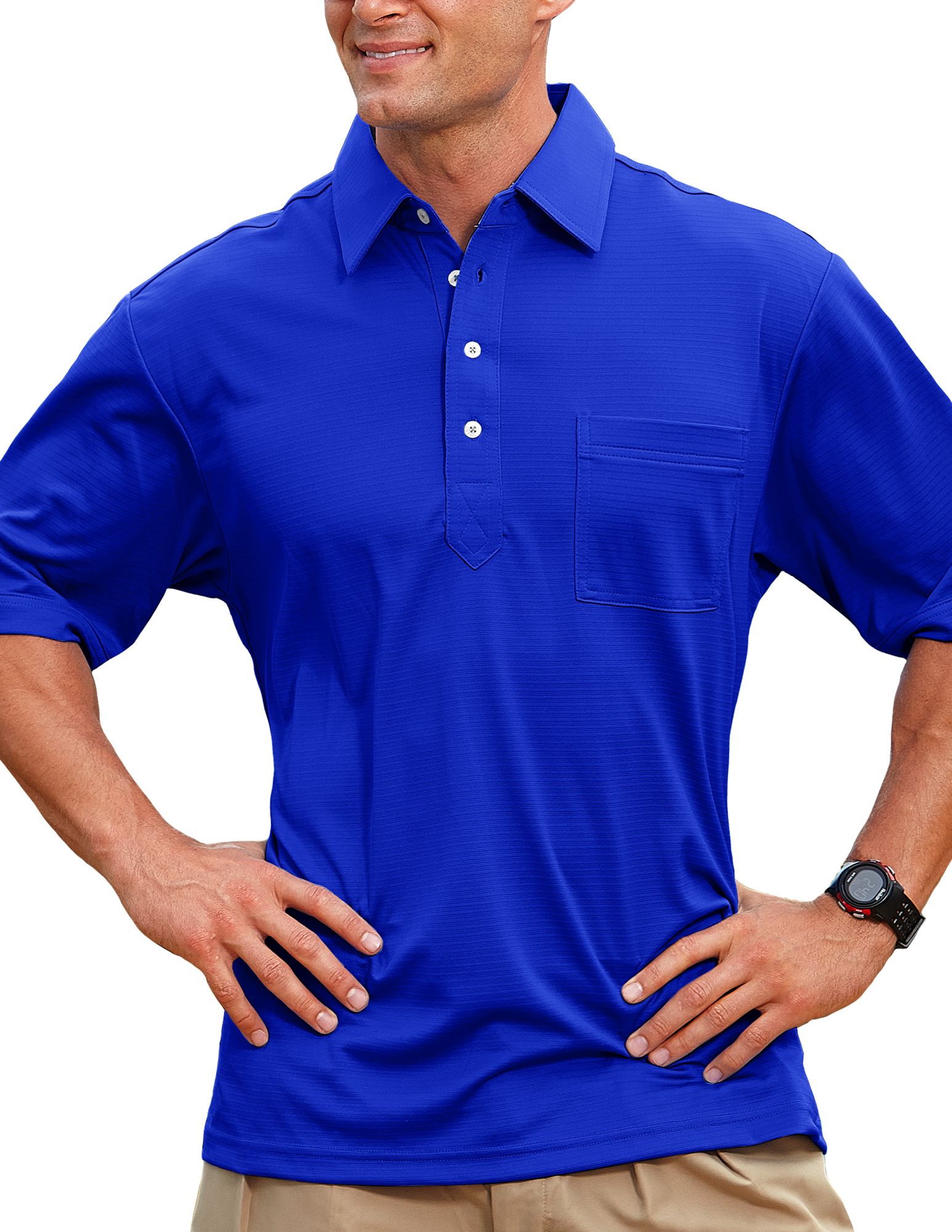Men's Members Only Ottoman Solid Polo Shirt 17
