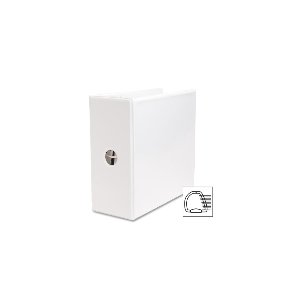 5" 3-Ring Binders - White D Rings View Covers 2