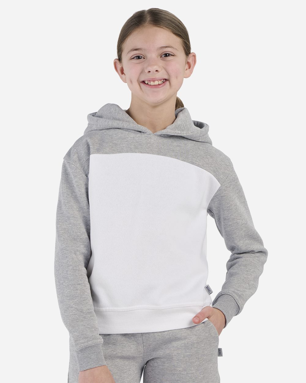 Youth Colorblocked Hooded Sweatshirt - BY5404