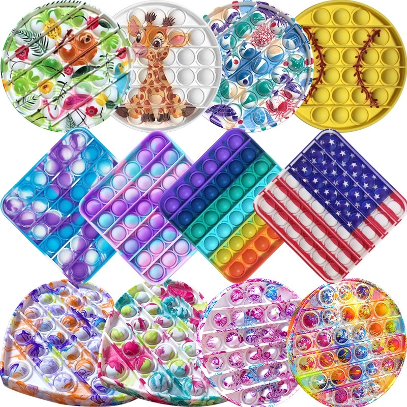 Various Patterns Push Pop Bubble Fidget Toy-Customize