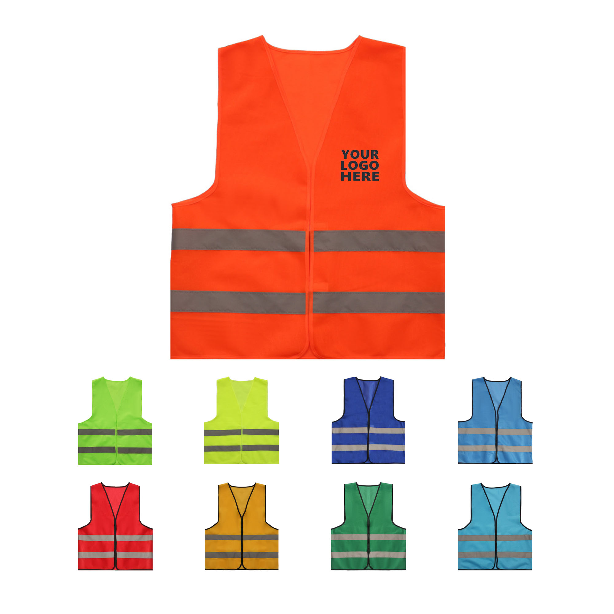 Custom logo Reflective Safety Vest 30pcs 2
