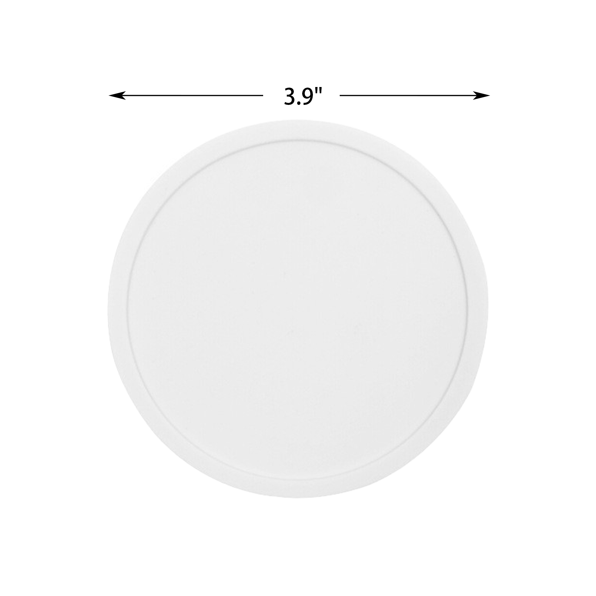 Classic Round Silicone Coaster Set 10