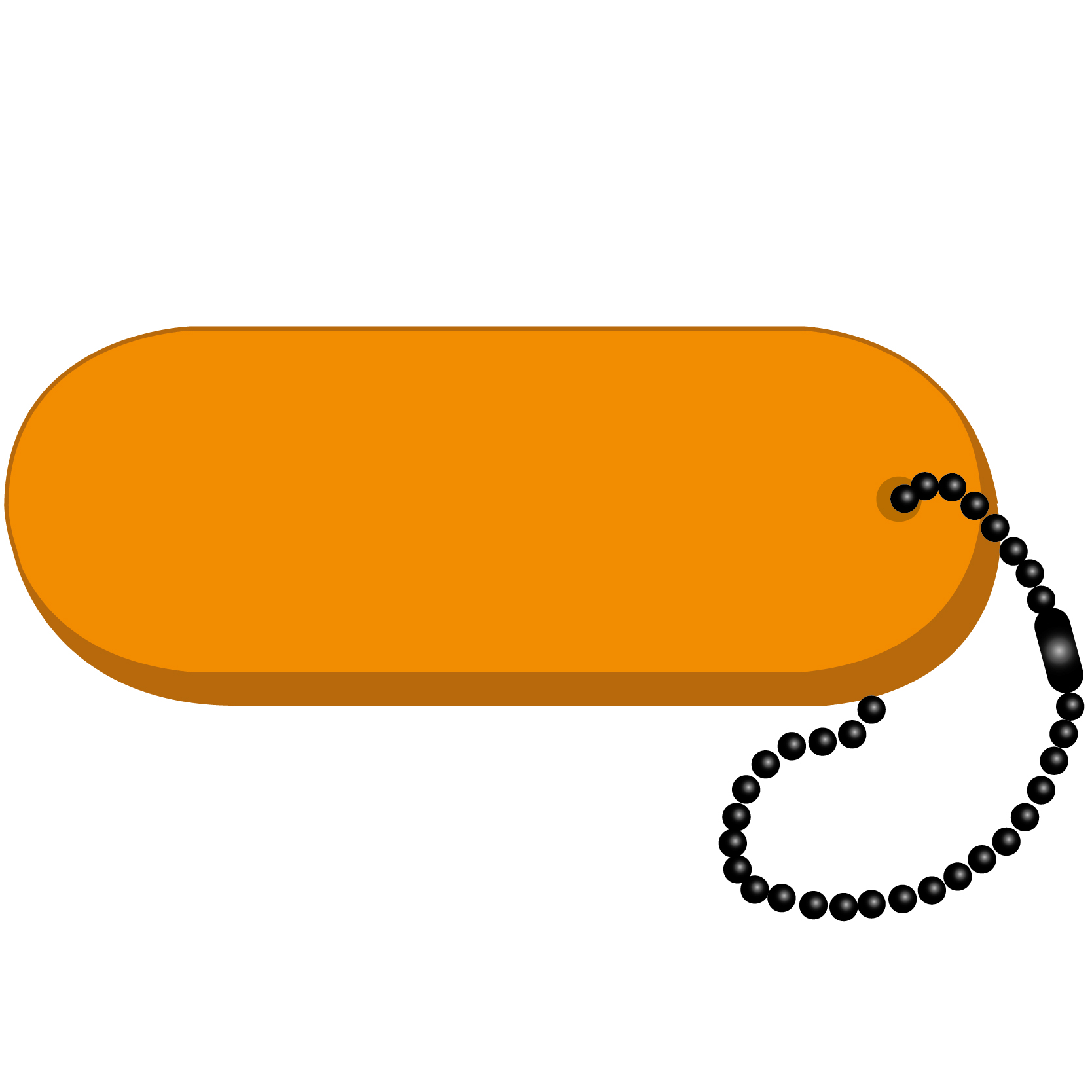 Oval - Large Key Tag 37