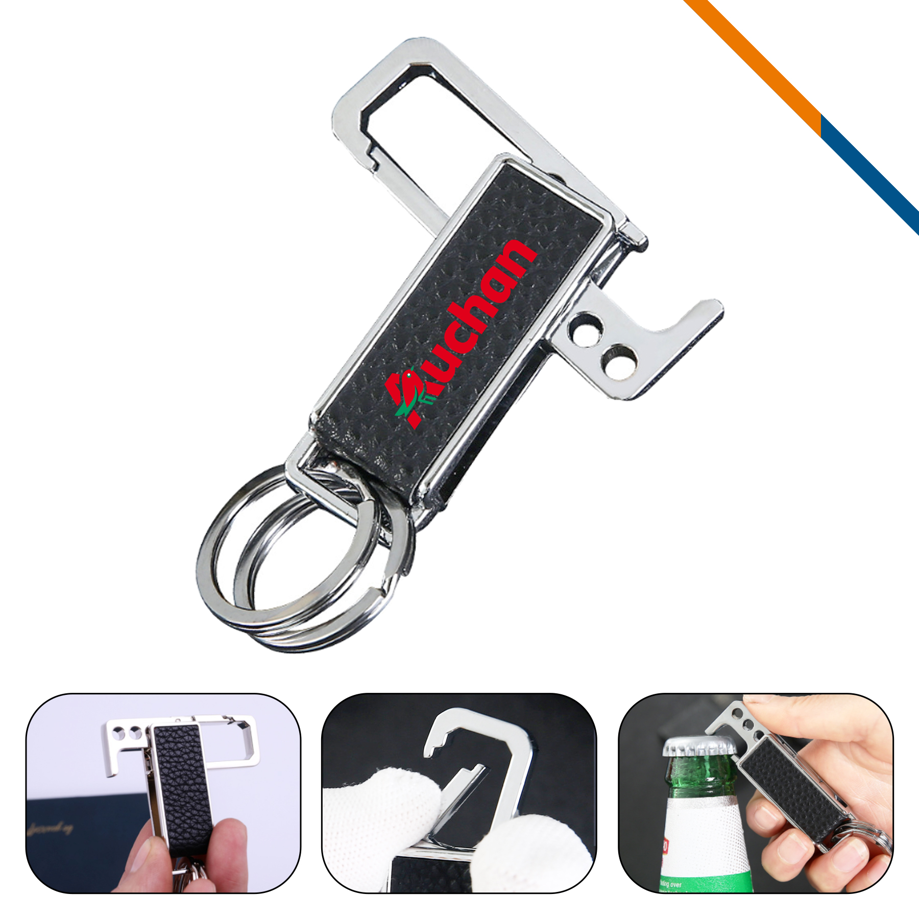 Ruzz 2in1 Metal Keychain