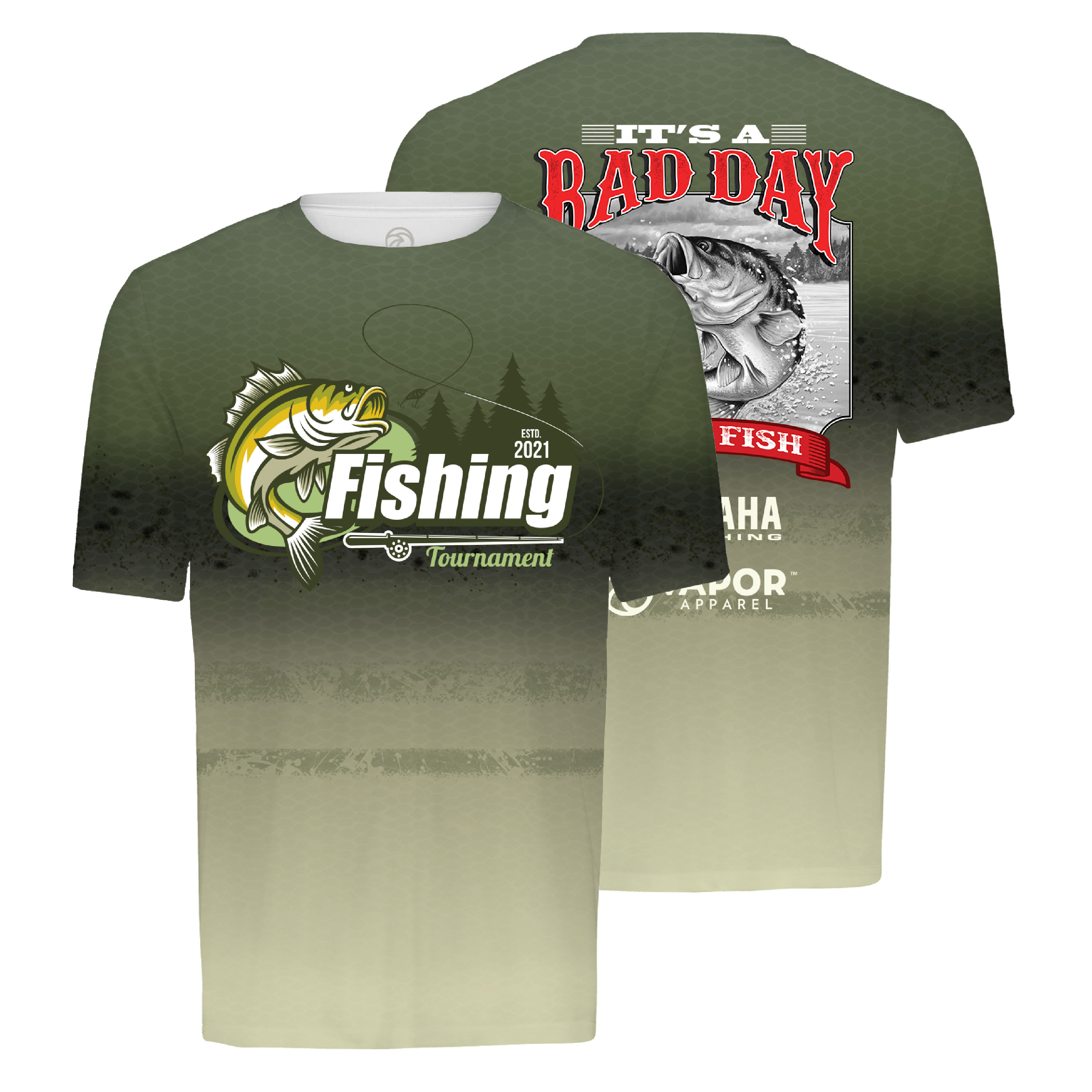 Vapor Apparel Full Sublimation Men's Lightweight Short Sleeve T-Shirt